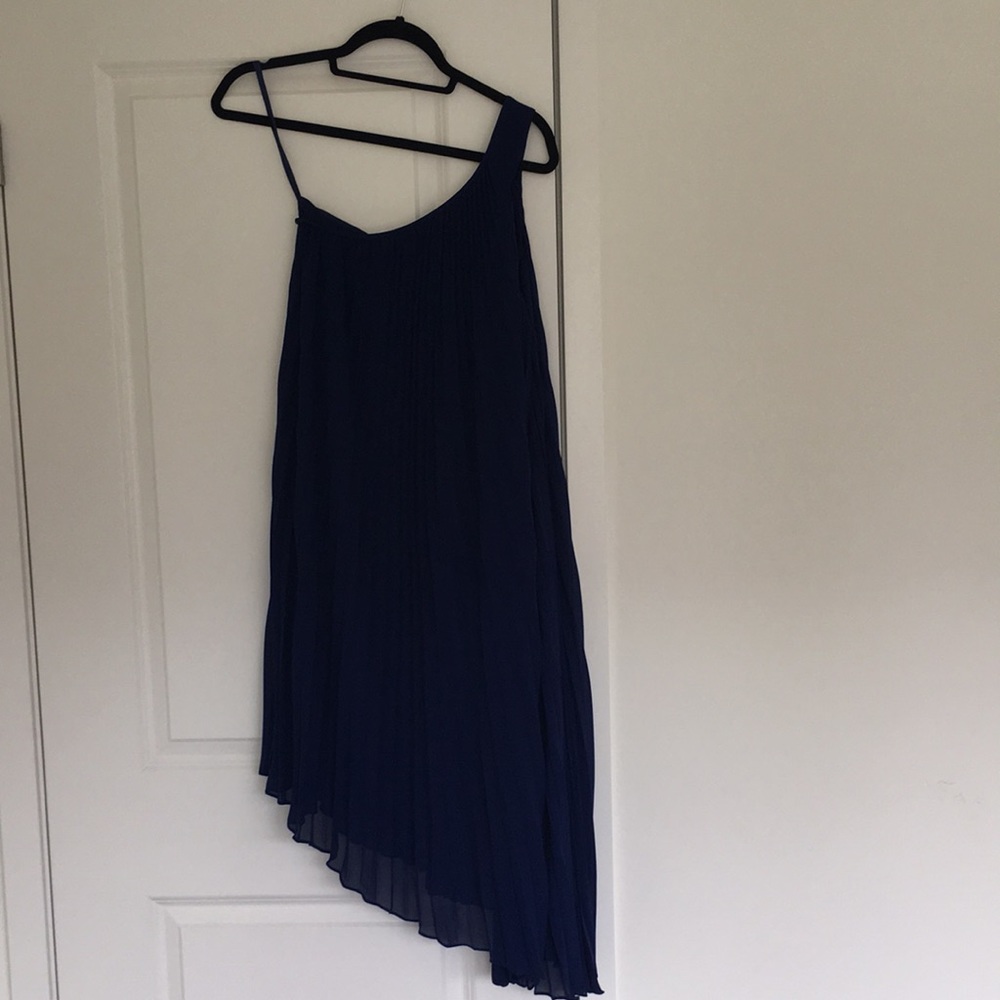 Club Monaco navy asymmetrical dress size 0
